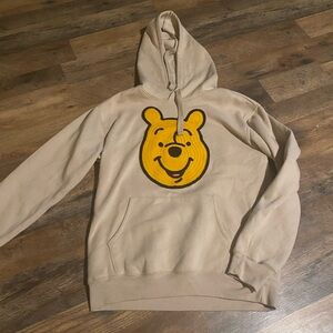 Beige Hoodie with Bear Design